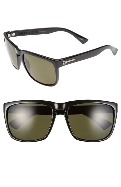 Electric Knoxville XL 61mm Polarized Sunglasses in Gloss Black/Grey Polar