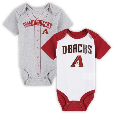 Newborn & Infant Baltimore Orioles White/Heather Gray Little Slugger  Two-Pack Bodysuit Set