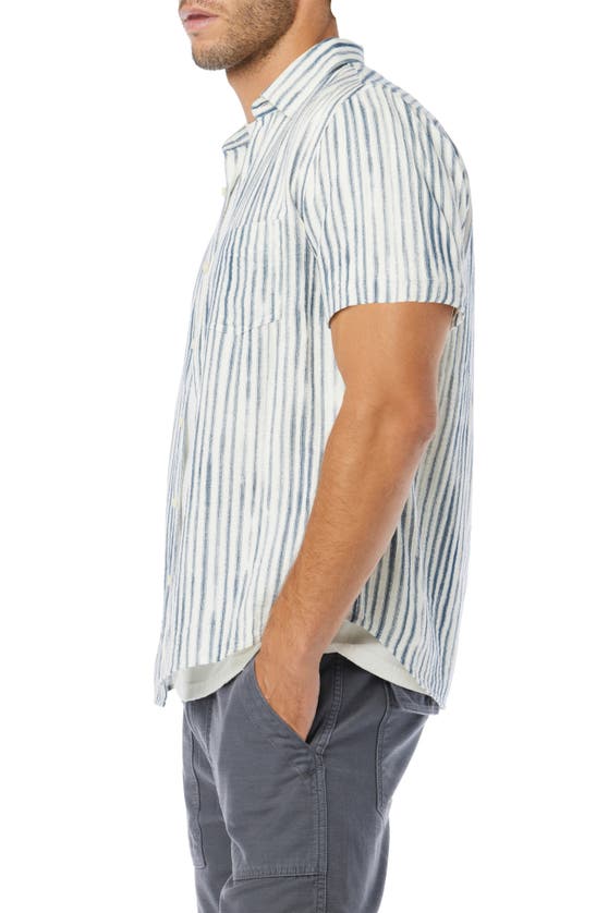 Shop Joe's Scott Stripe Short Sleeve Button-up Shirt In Painter Stripe