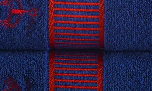 Brooks Brothers Fancy Border 2-pack Turkish Cotton Hand Towels In Navy