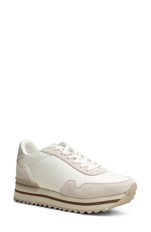 Nora III Platform Sneaker in Blanc De Blanc