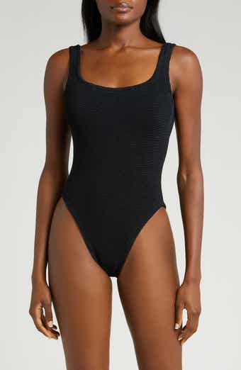 Tori Textured Black One Piece Swimsuit (Tween)