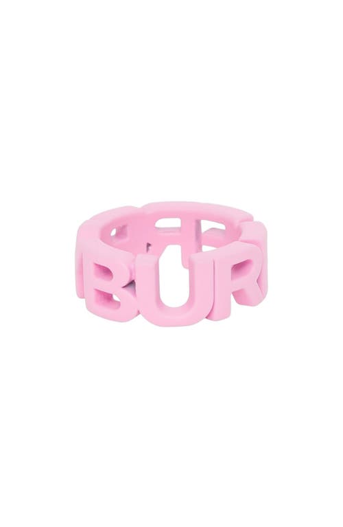 burberry Logo Ring in Primrose Pink