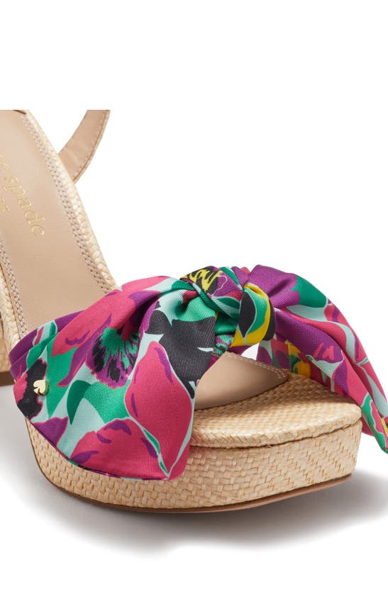 Shop Kate Spade Lucie Ankle Strap Platform Sandal In Orchid Bloom