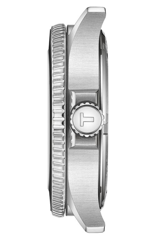 Tissot Men's Swiss Seastar 1000 Gmt Black Rubber Strap Watch 40mm In Black