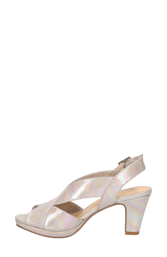 Shop Easy Street Christy Sandal In Natural Iridescent