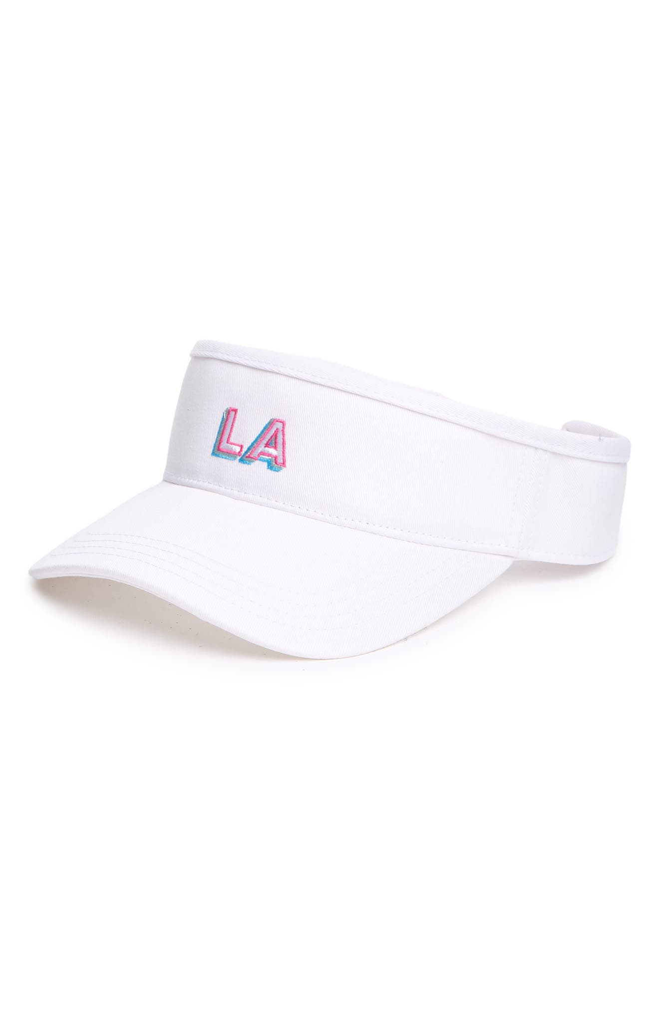 American Needle Micro Visor – Los Angeles Visor White Adj Unisex