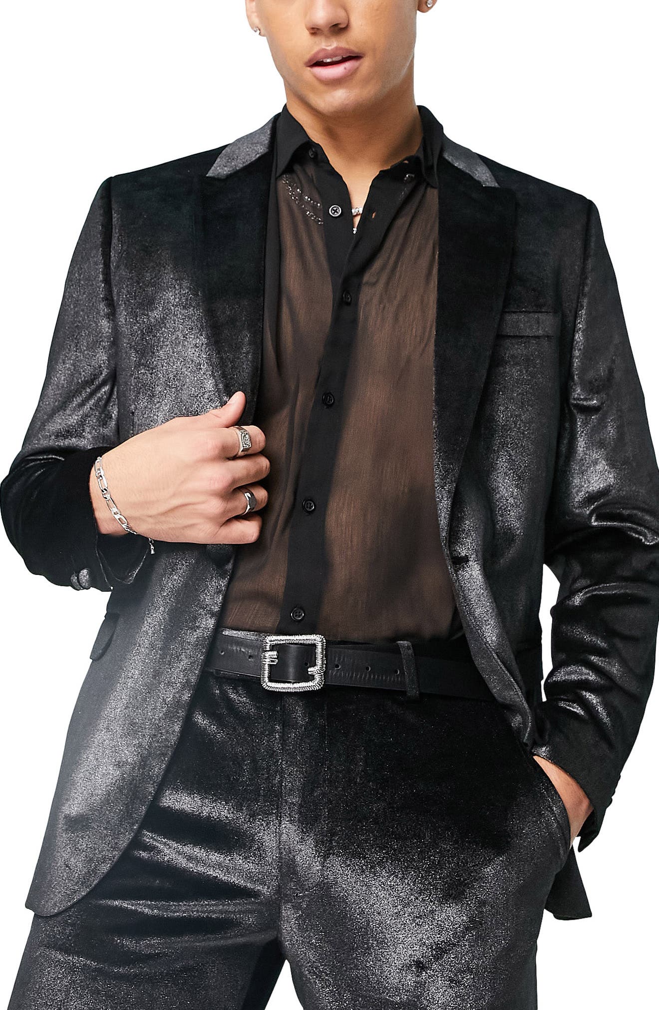 mens designer velvet jacket