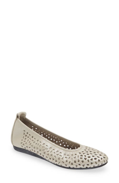 Arche 'Lilly' Flat in Nacre/Brume Leather