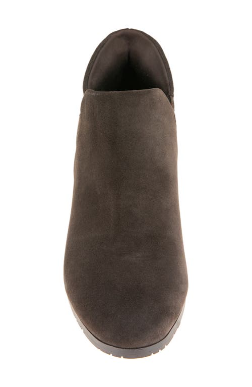 Reaction Kenneth Cole Serafina Ez-on Ankle Bootie In Chocolate Suede