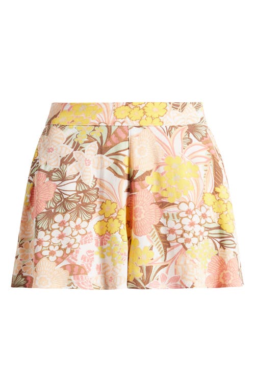 Midnight Floral Shorts in White Viva La Vida