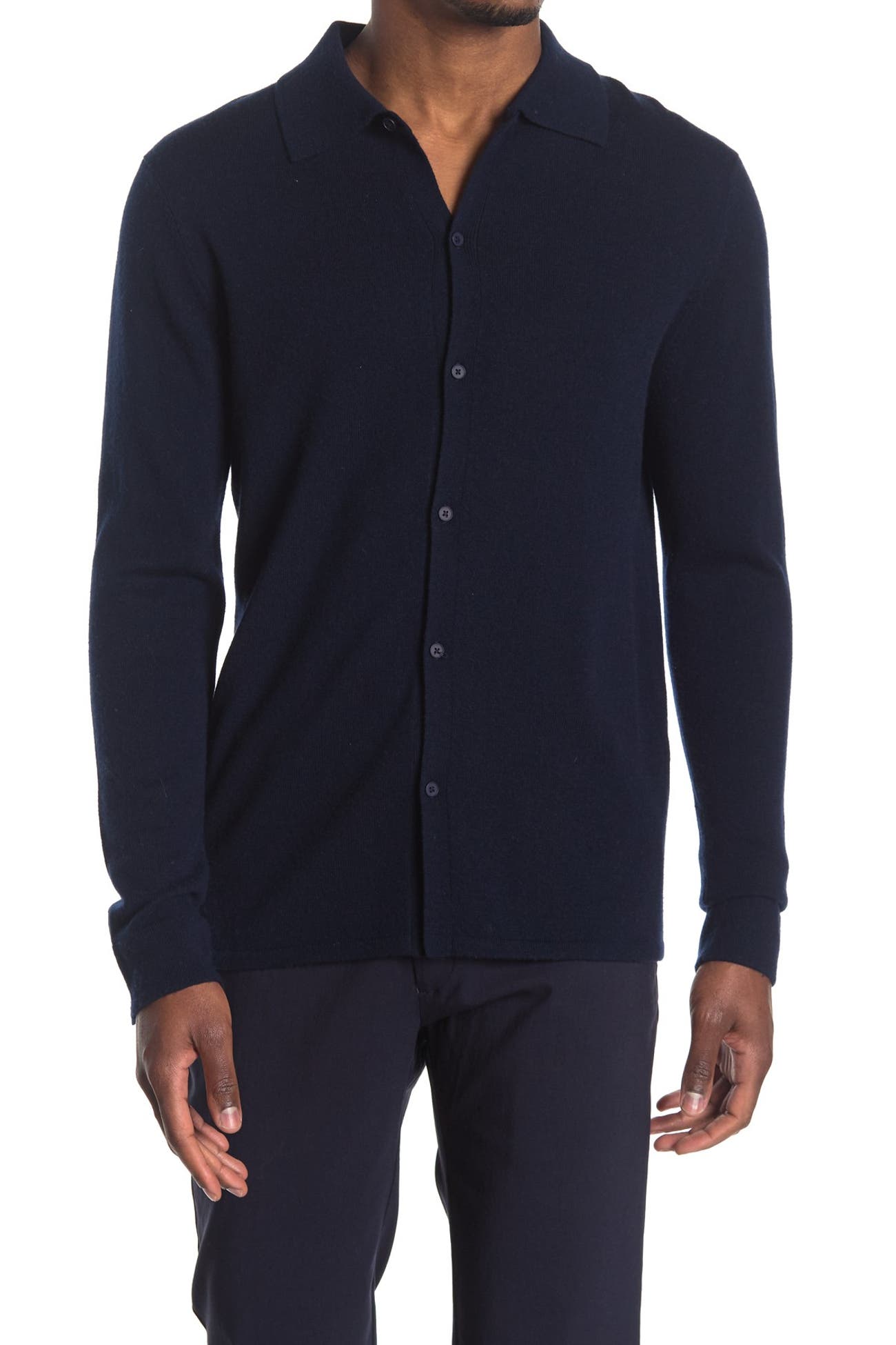 Autumn Cashmere | Button Down Wool Blended Collar Shirt | Nordstrom Rack