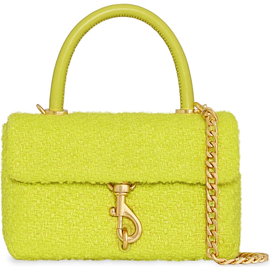 Shop Rebecca Minkoff Edie Top Handle Bag In Chartruese