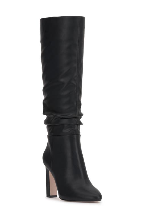 Jessica Simpson Minerva Womens Faux Suede Tall Knee-high Boots In Black