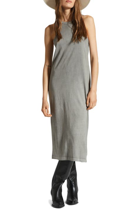 Grey Racerback Midi Dress – Skirt The Rules