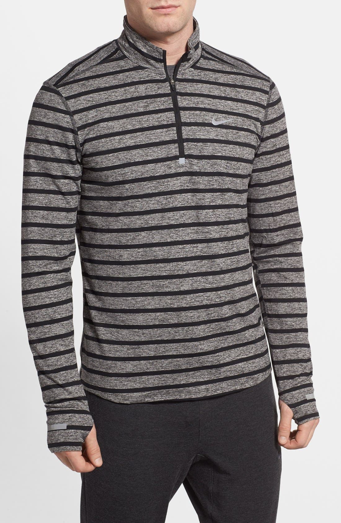 nike dri fit half zip pullover mens