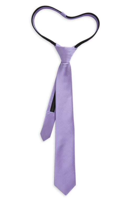 Nordstrom Kids' Ugo Solid Satin Tie in Lavender Ugo Satin at Nordstrom