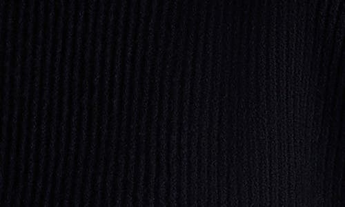 Kenneth Cole Rib Mock Neck Pullover In Black