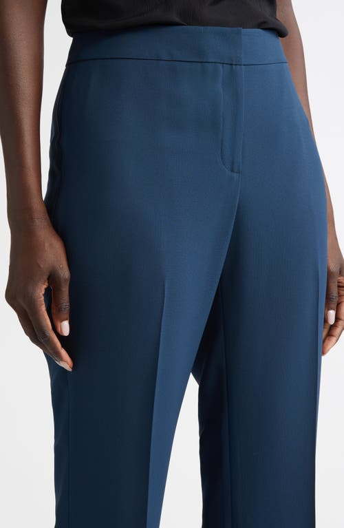 Lafayette 148 Barrow Finessecrepe Pants In Lido Blue