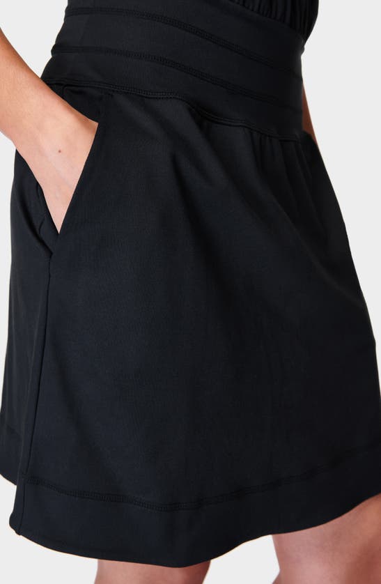 Shop Sweaty Betty Gaia Yoga Dress In Black