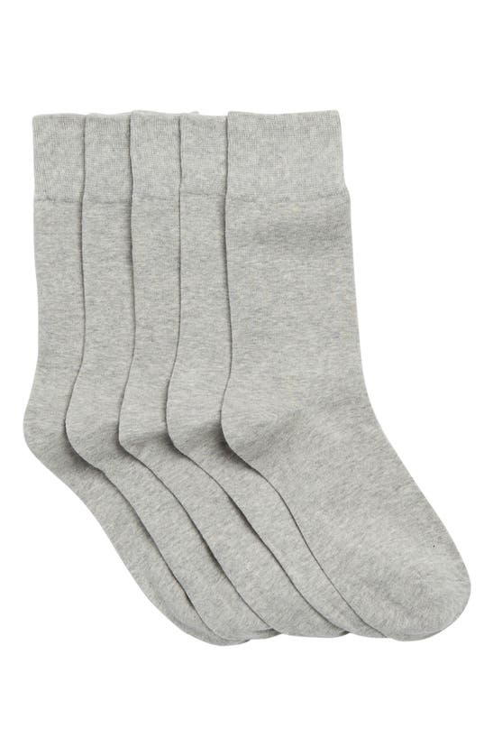Slate & Stone 5-pack Crew Socks In Grey Multi