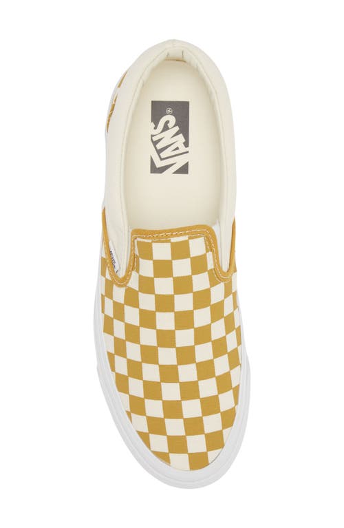 Shop Vans Reissue '98 Slip-on Sneaker In Lx Checkerboard Gold