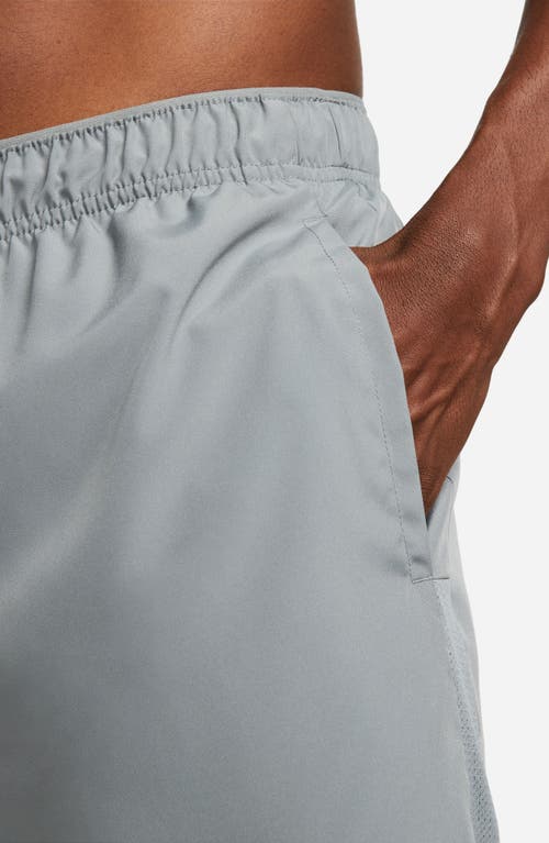 Nike Dri-fit Challenger Athletic Shorts In Smoke Grey/reflective Silv