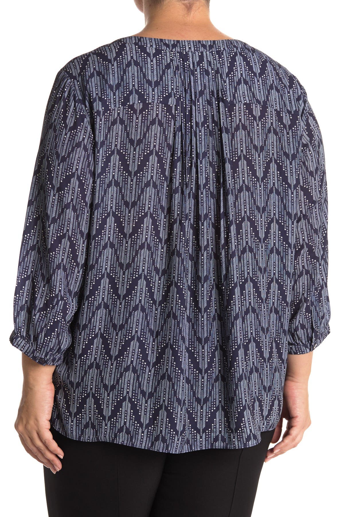 NYDJ Henley 3/4 Sleeve Blouse Nordstrom Rack