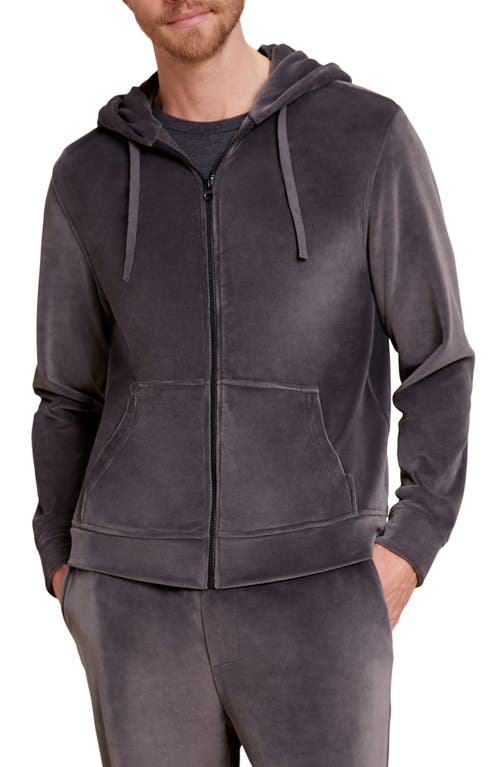 barefoot dreams LuxeChic Zip Hoodie in Carbon