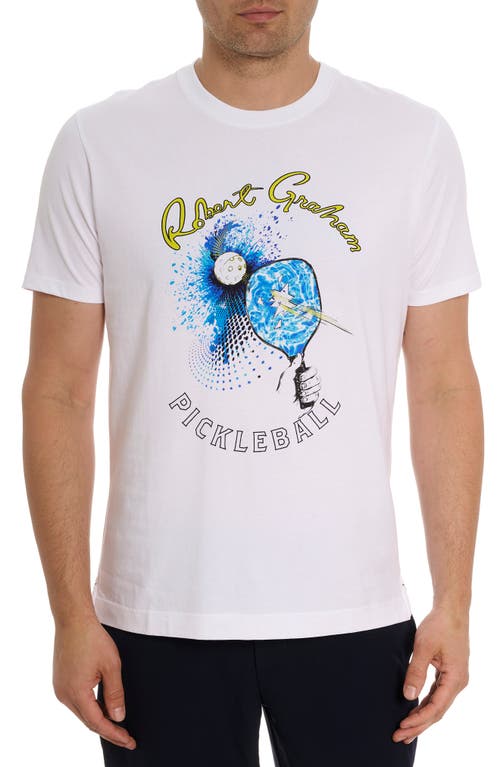 Robert Graham Pickleball Slap Graphic T-Shirt White at Nordstrom,