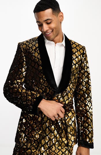 Glitter suit jacket