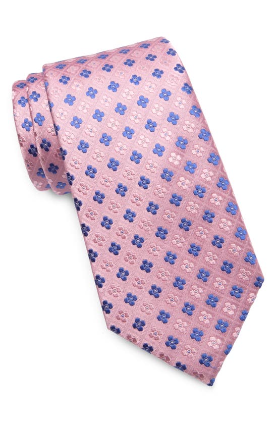 Shop Duchamp Medallion Silk Tie In Pink
