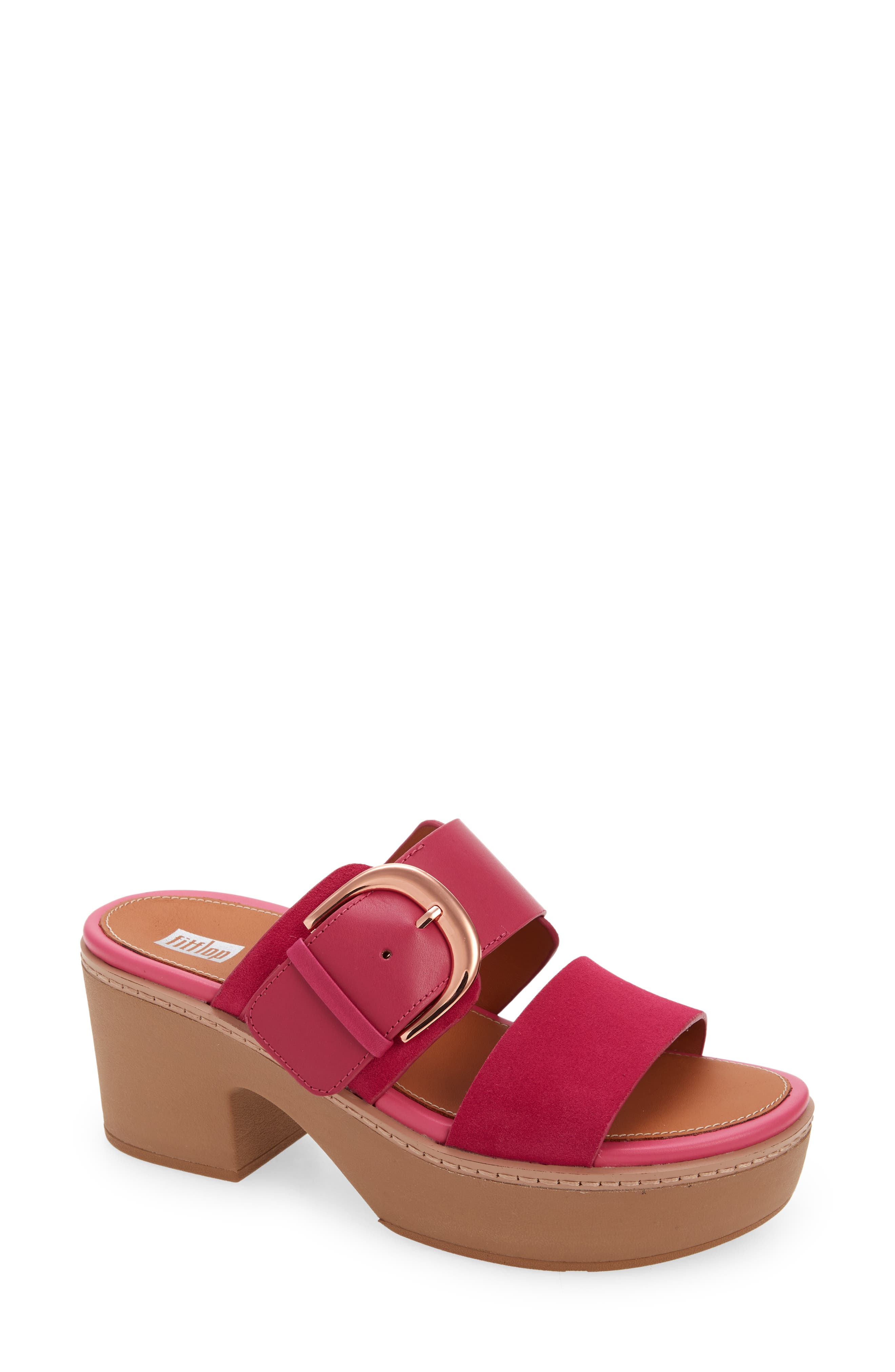 Fitflop Pilar Platform Sandal In Fuchsia Rose | ModeSens
