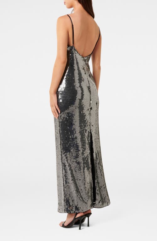 Shop Ever New Corey Sequin Slipdress In Slate Grey