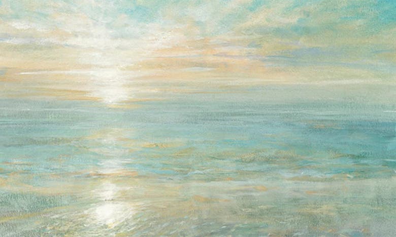Icanvas Sunrise Canvas Artwork In Teal Sea