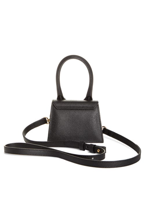 Jacquemus Le Chiquito Leather Mini Top Handle Bag In Black