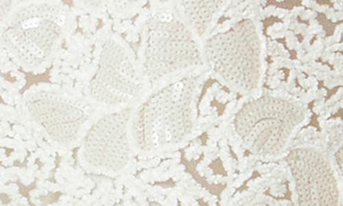 Endless Rose Sequin Floral Sleeveless Dress In Ivory