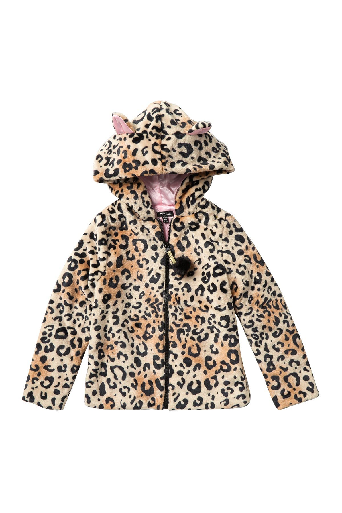 leopard print hooded jacket