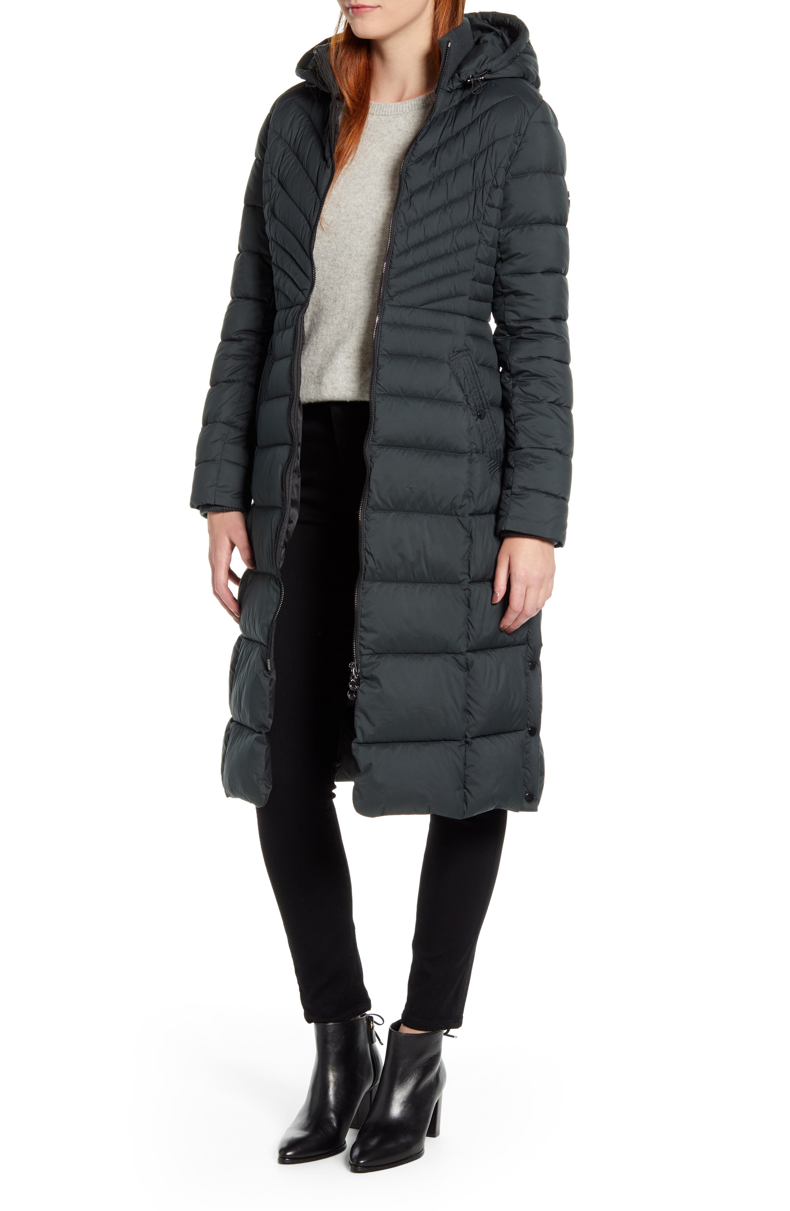 Bernardo | Hooded Long Quilted Coat | Nordstrom Rack