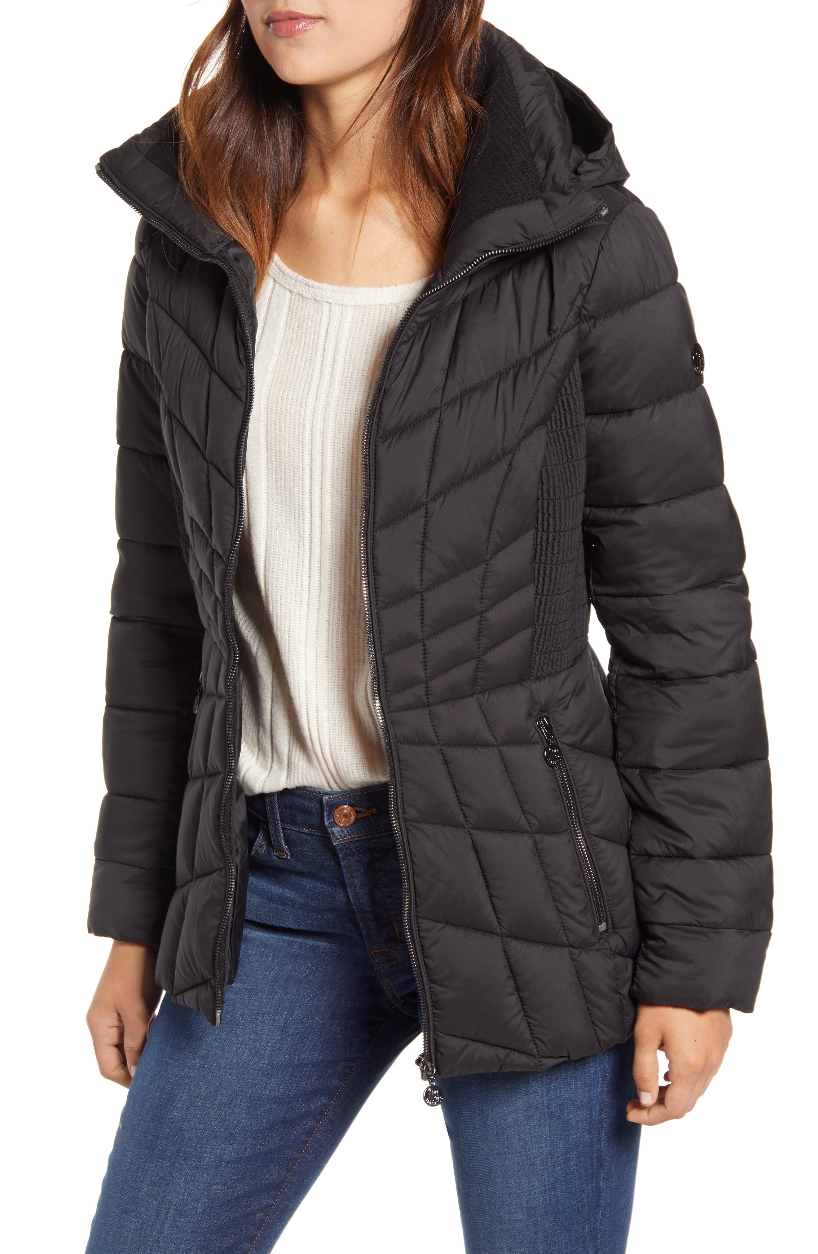 Bernardo Packable Puffer Coat Sale, 54 