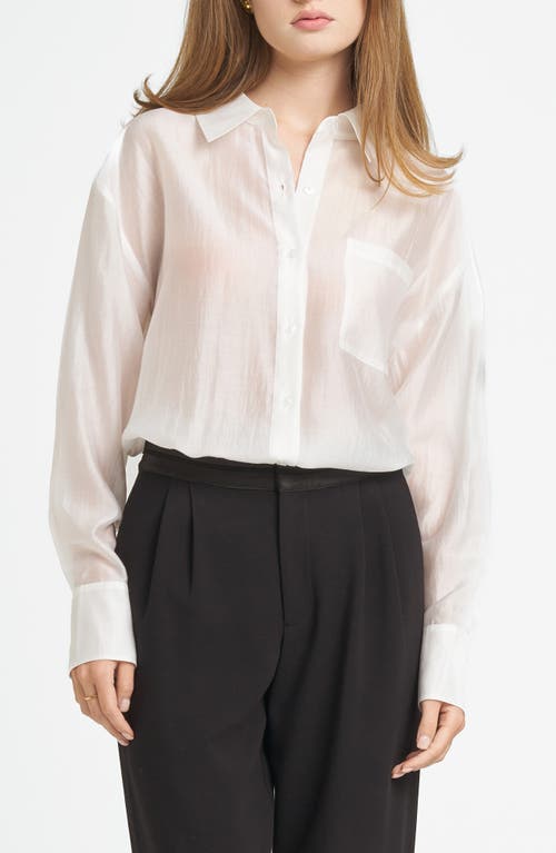 Shop Wayf X Chérie Madeleine Reverie Organza Shirt In Ivory