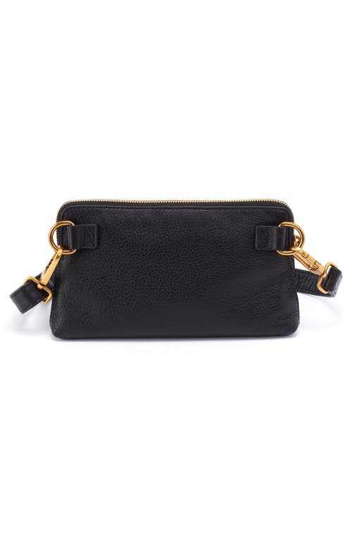 Hobo Slim Fern Leather Belt Bag In Black