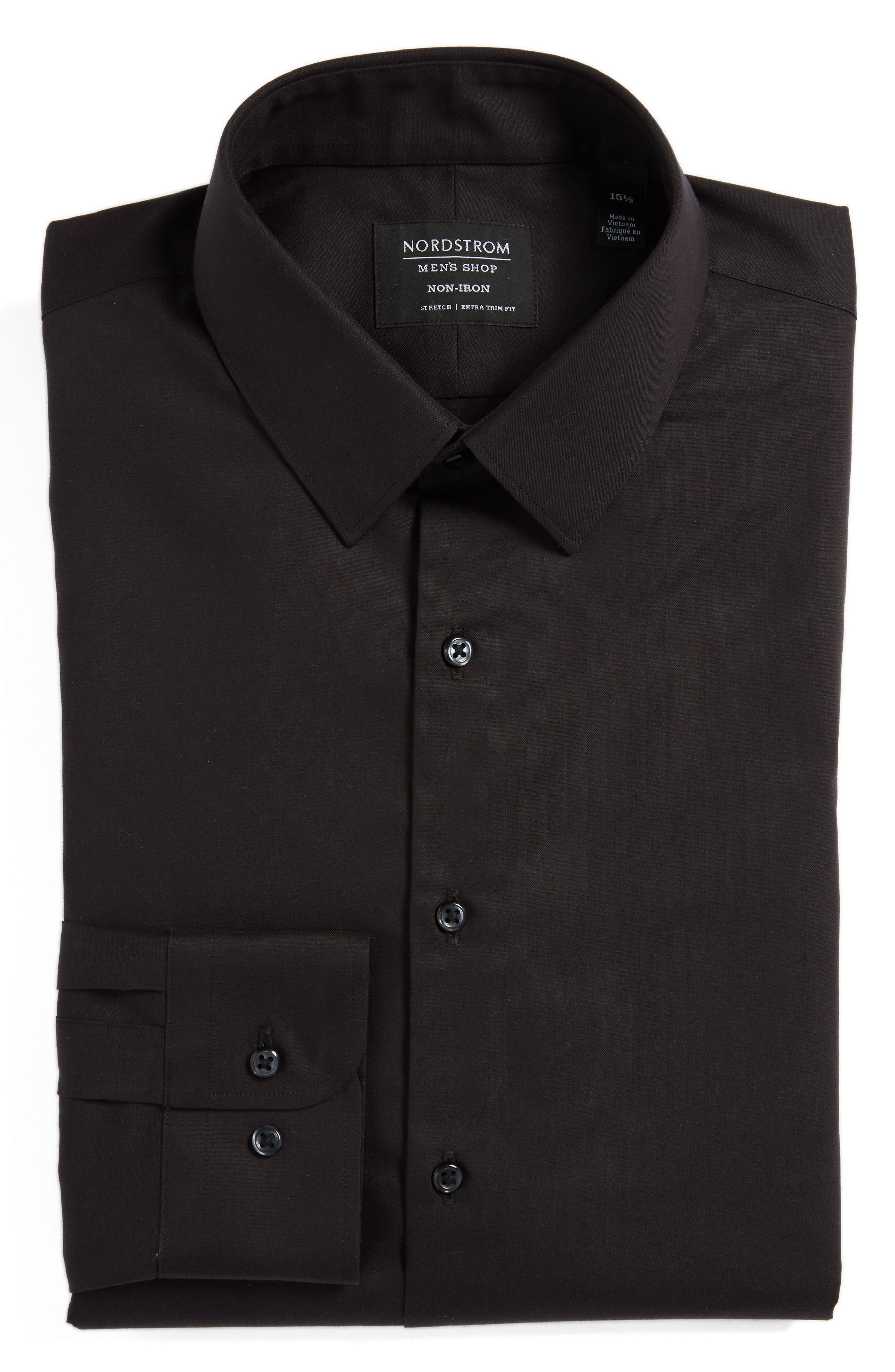 Nordstrom Extra Trim Fit Non-Iron Solid 