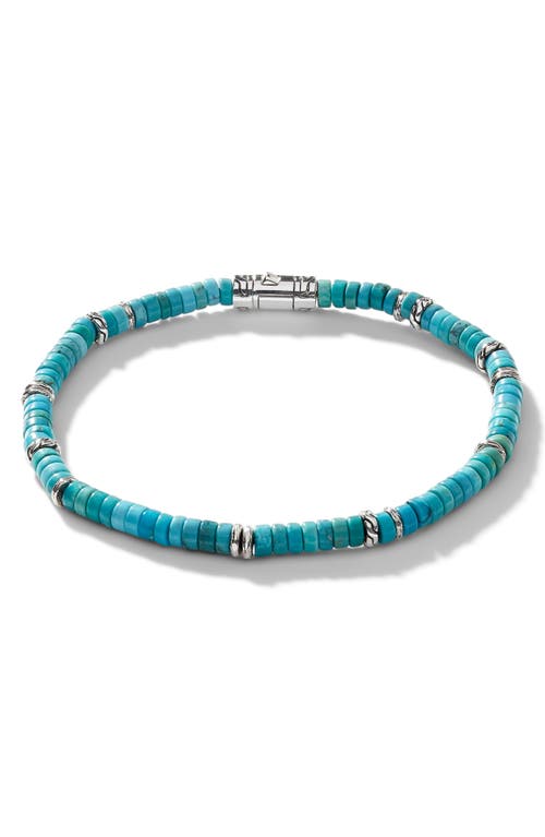 John Hardy Heishi Turquoise Bracelet in Blue at Nordstrom, Size Large Us