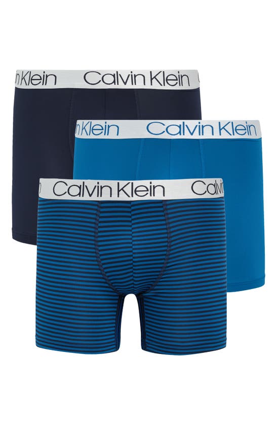 Calvin Klein 3-pack Performance Boxer Briefs In Adg Amplified B