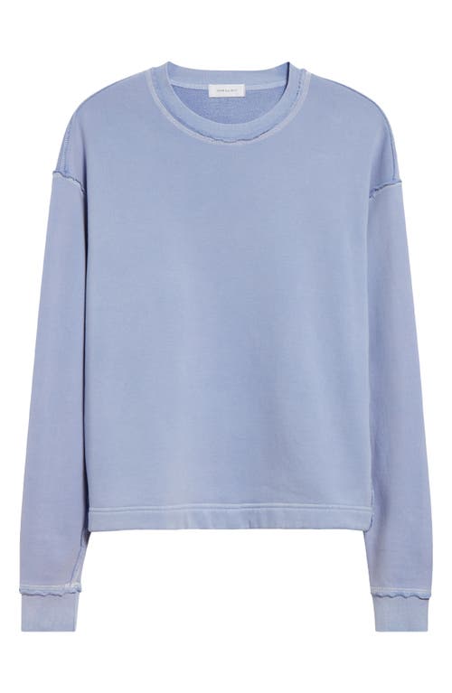 Shop John Elliott Skeptic Cotton Crewneck Sweatshirt In Glacier