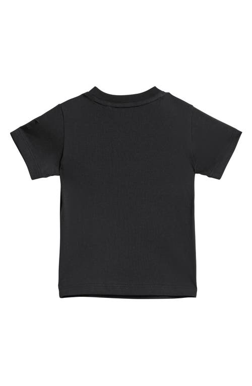 Shop Adidas Originals Adidas Kids' Trefoil Cotton Graphic T-shirt In Black