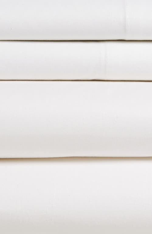 French Connection 200 Thread Count Percale Sheet Set In Bright White