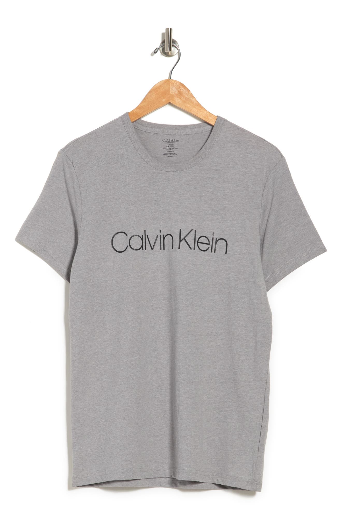 calvin klein sleepwear logo crew t shirt