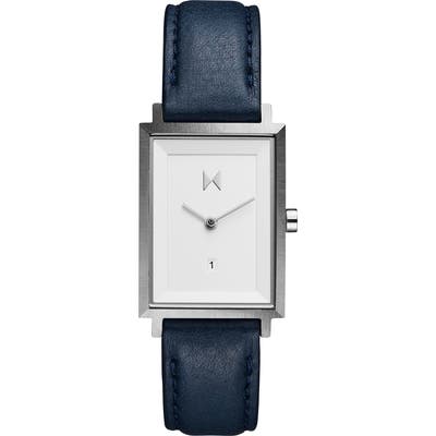 Mvmt Signature Square Leather Strap Watch, 2m